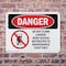 Signmission Do Not Climb Ladder Roof Access Danger Sign, Plastic, 10in W x 7in L, 2PK OS-2PACK-DS-P-710-L-2091 - alternate 6